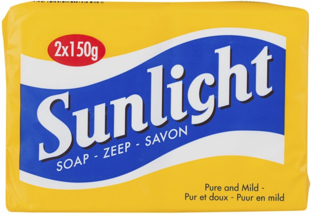 3x Sunlight Huishoudzeep 2x150 gram - Parfumetica